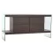 Bútor üveg mdf 160x45x80 diófa barna