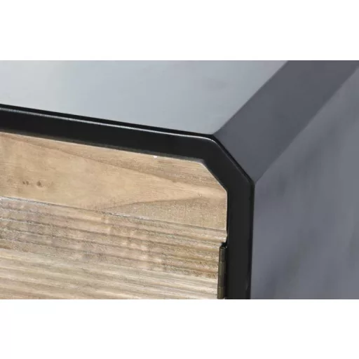 Tv-s szekrény fa 120x50x58 fekete