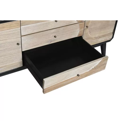 Tv-s szekrény fa 120x50x58 fekete