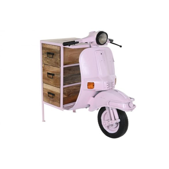 Fiókos szekrény fém mango 100x68x105 scooter rózsaszín