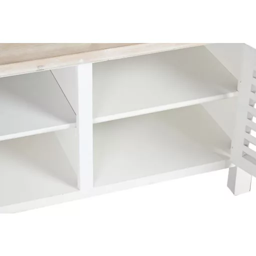 Tv-s szekrény fenyő mdf 120x40x45 fehér
