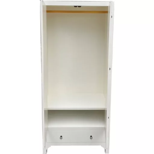 Szekrény fenyő mdf 85,5x50,5x186,2 fehér