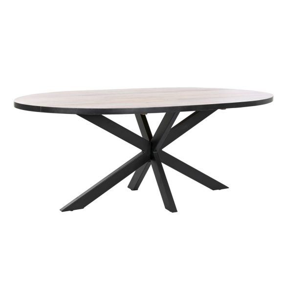 Ebédlő asztal fém mango 200x100x76