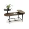Kávézó asztal fém mdf 116x76x64