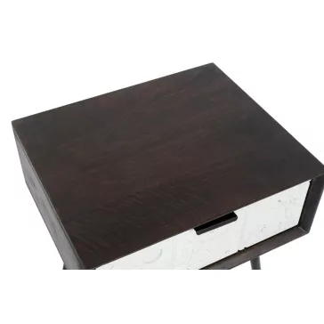 Éjjeli szekrény mango fém 45x38x50