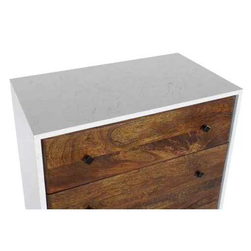Fiókos szekrény mango fém 70x40x105