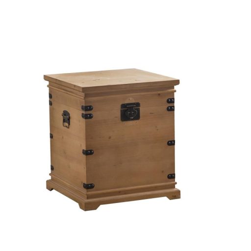 Láda szett 2db-os fenyő fém 50x50x60 rusztikus