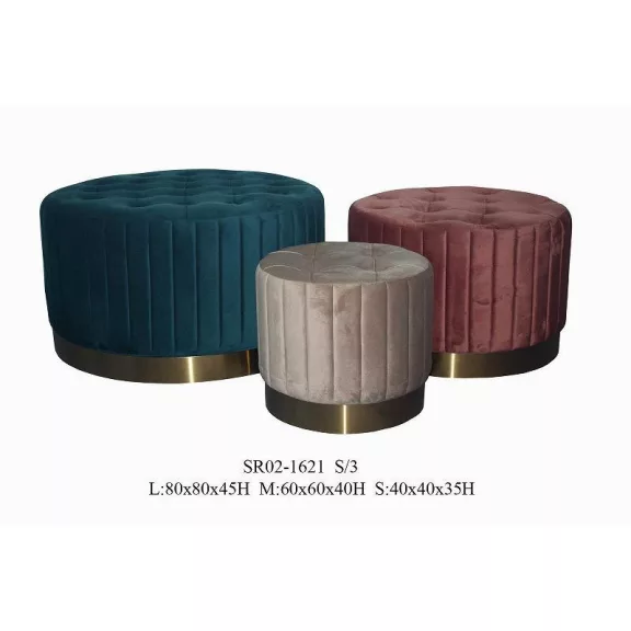 Kispad szett 3db-os poliészter mdf 82x82x46