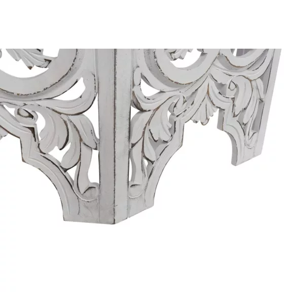 Asztal mdf 84x84x46 régies fehér