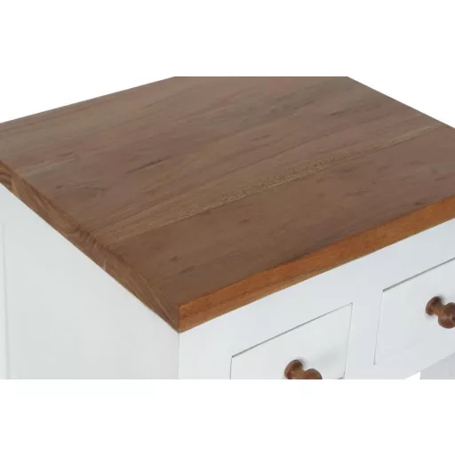 Éjjeli szekrény mango akác 45x40x60 fehér