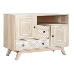 Szekrény mango 115x42x75 fehér
