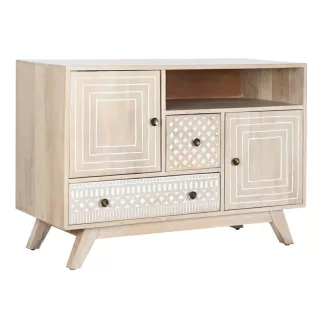 Szekrény mango 115x42x75 fehér