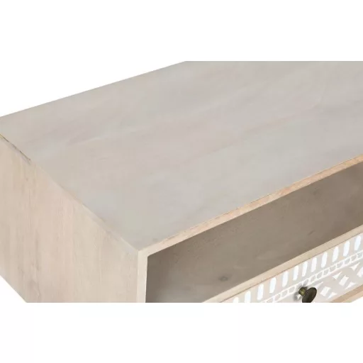 Tv-s szekrény mango 130x40x45 fehér