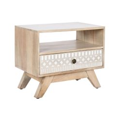 Éjjeli szekrény mango 55x35x45 fehér