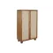Szekrény akác rattan 102x46x175 fonott
