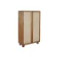 Szekrény akác rattan 102x46x175 fonott