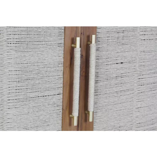 Szekrény akác rattan 102x46x175 fonott