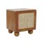 Éjjeli szekrény akác rattan 50x40x50 fonott