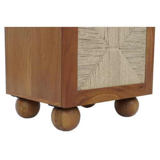 Éjjeli szekrény akác rattan 50x40x50 fonott
