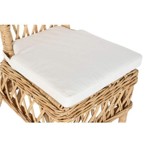 Szék rattan 45x55x85 párnával természetes