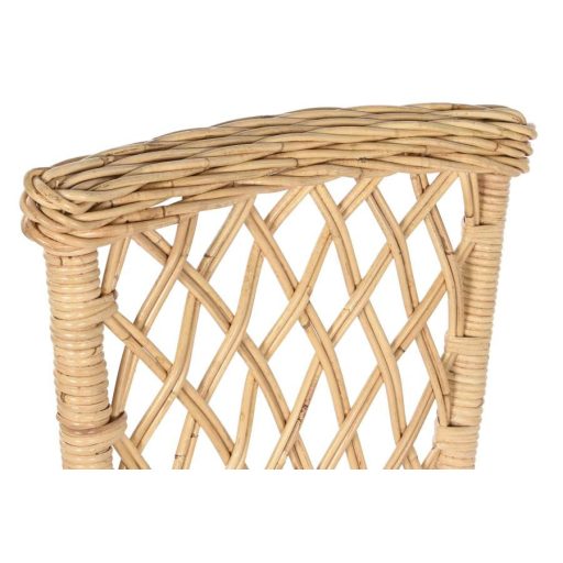 Szék rattan 45x55x85 párnával természetes