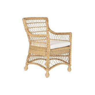 Fotel rattan 56x63x86 párnával természetes