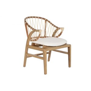 Szék mahagóni rattan 57x68x79 párnával természetes