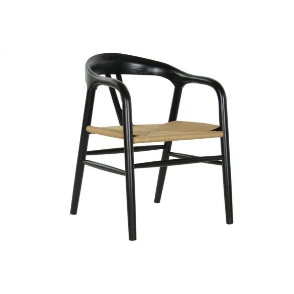 Szék szilfa rattan 57x53x78 fekete