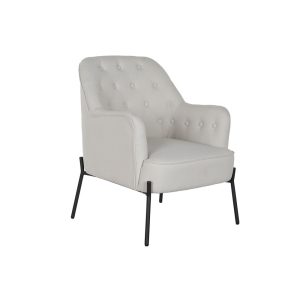 Fotel poliészter fém 65x73x79,5 bézs