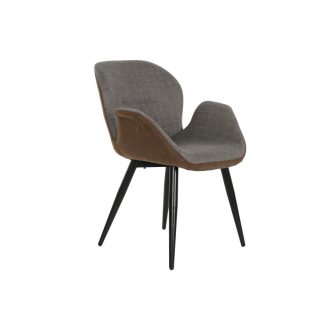 Szék pu fém 50x66x94 barna