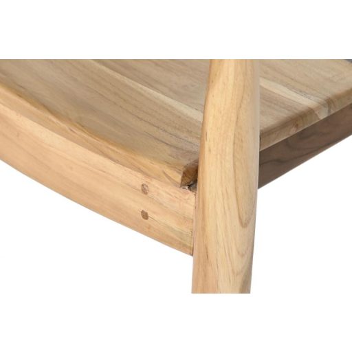 Szék tíkfa bőr 56x60x78 barna