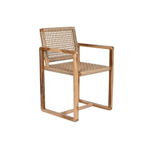 Szék tíkfa rattan 54x53x83