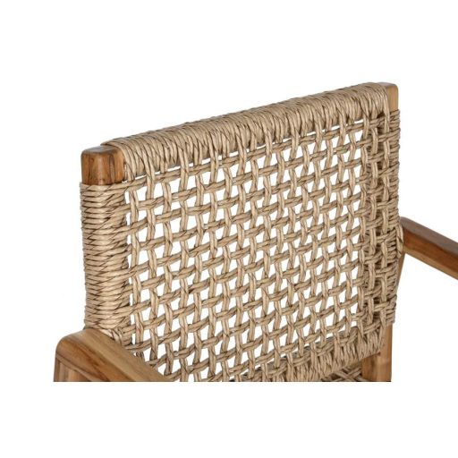 Szék tíkfa rattan 54x53x83