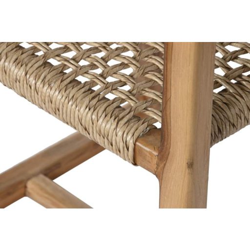 Szék tíkfa rattan 54x53x83