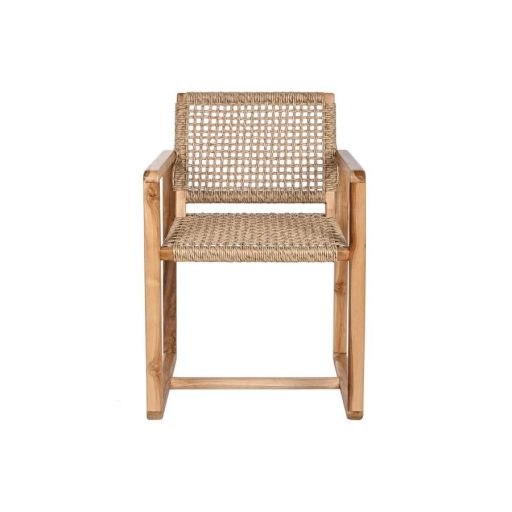 Szék tíkfa rattan 54x53x83