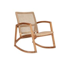 Hintaszék tíkfa rattan 62x84x87