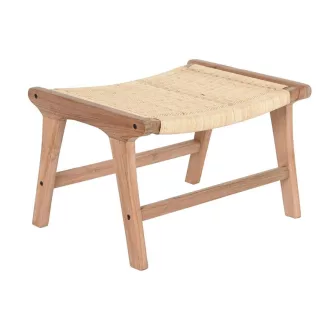 Kispad tíkfa rattan 65x47x40 fehér