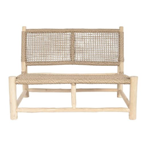 Fotel tíkfa fonott 120x81x84 fehér