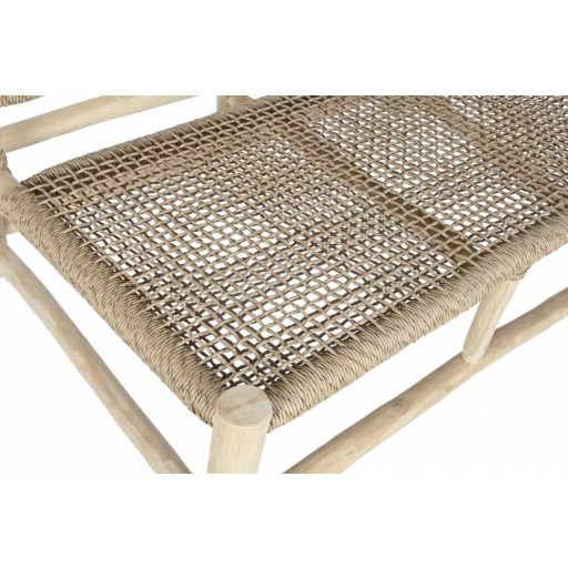 Fotel tíkfa fonott 120x81x84 fehér