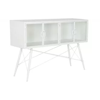 Konzol fém üveg 120x35x80 17.1 fehér