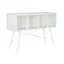Konzol fém üveg 120x35x80 17.1 fehér