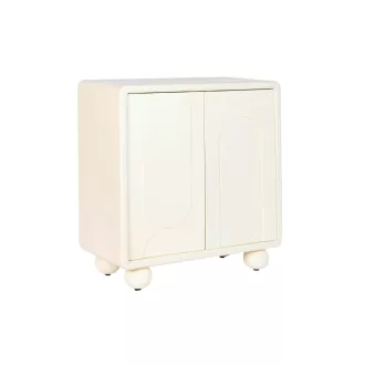 Komód mdf 80x37x85 2 ajtós 3d fehér