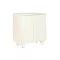 Komód mdf 80x37x85 2 ajtós 3d fehér
