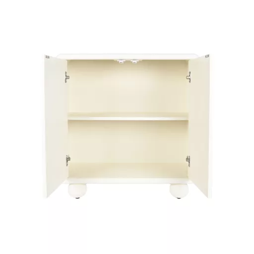 Komód mdf 80x37x85 2 ajtós 3d fehér