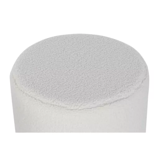Lábtartó szett poliészter, mdf 60x60x45 cm fehér, fekete s/3