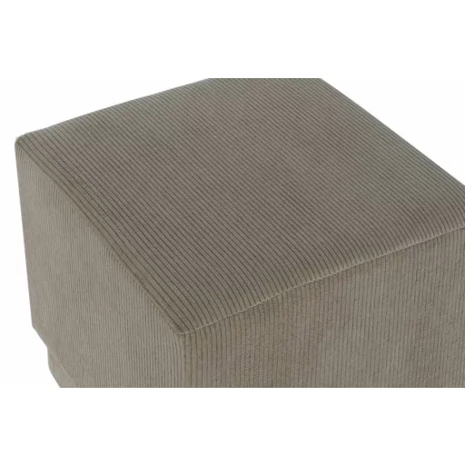 Lábtartó poliészter, mdf 40x40x40 cm barna