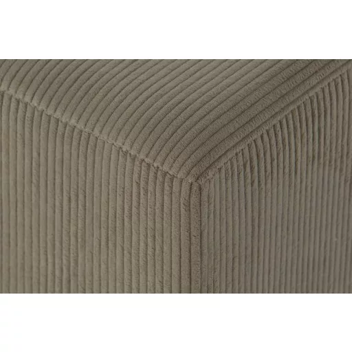 Lábtartó poliészter, mdf 40x40x40 cm barna