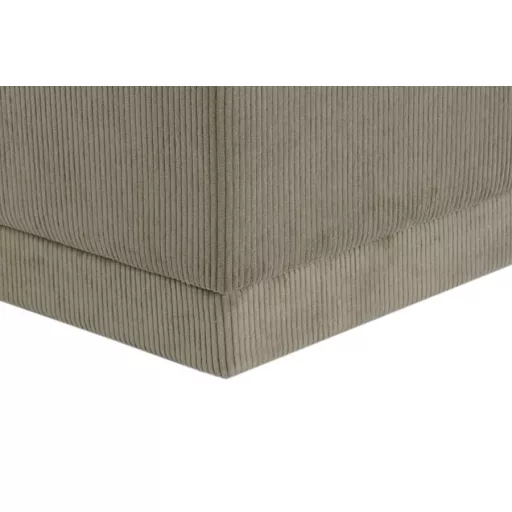 Lábtartó poliészter, mdf 40x40x40 cm barna