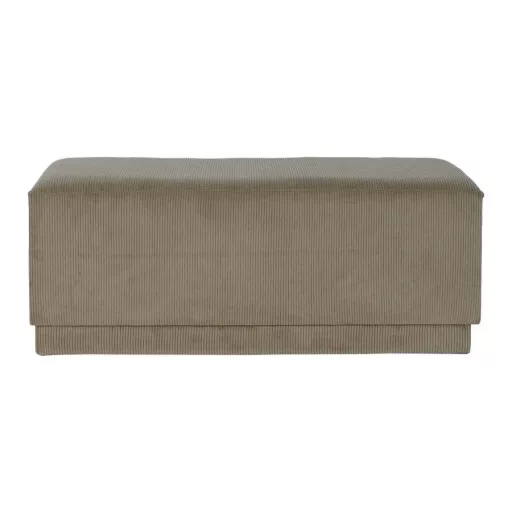 Kispad poliészter, mdf 100x40x40 cm barna