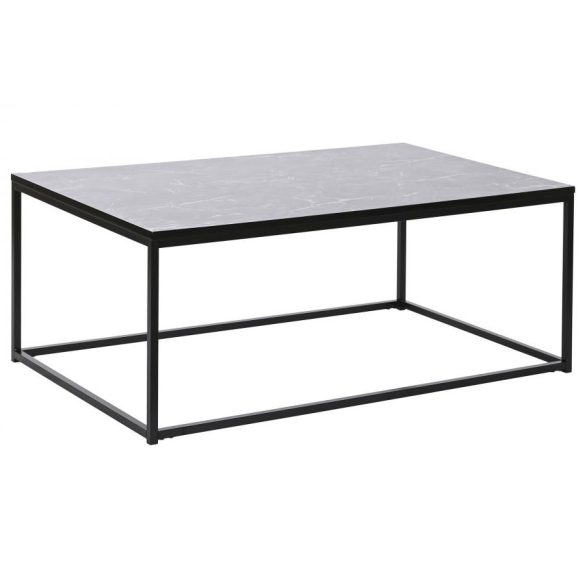 Asztal mdf fém 100x60x40 márvány fekete
